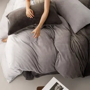 Funda Duvet Digital De Franela Gris D