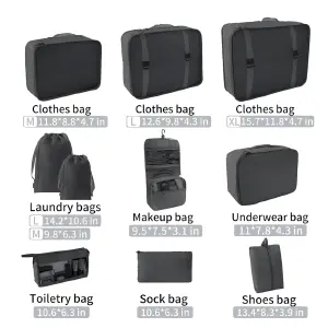 Organizador de maleta 10 pcs