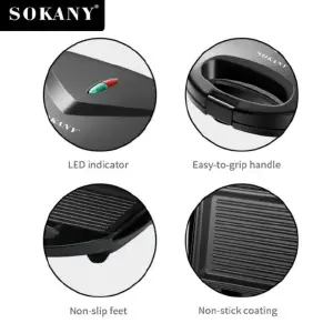 Parrilla eléctrica multifuncional Sokany