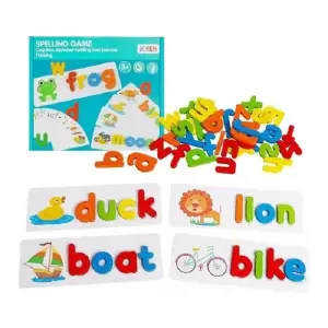 Juego Tablero Niños Letras Madera Ingles