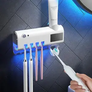 Porta Cepillo Dispensador De Crema Denta