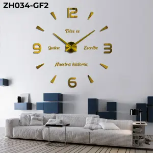RP-ZH034-F2 RELOJ ADHESIV FRASE HISTORIA