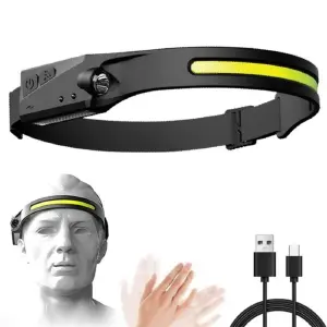 Linterna Frontal Con Sensor Para Camping