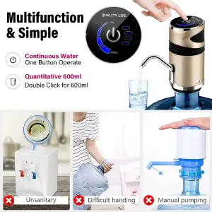 Dispensador de Agua Inteligente USB 5W: ¡Hidratación a tu Alcance! - Dispensador De Agua Inteligente Usb 5w
