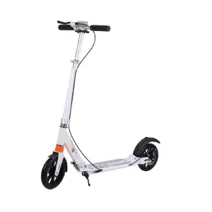 Scooter Plegable Rueda Grande Gris