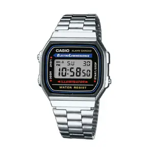 Casio Plateado A168 Old School A168WAP