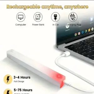 BARRA LUZ LED RECARGABLE CON SENSOR: Ilumina tu espacio con eficiencia - BARRA LUZ LED RECARGABLE CON SENSOR