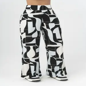PANTALON BOTA ANCHA EN RAYON ref. 8494