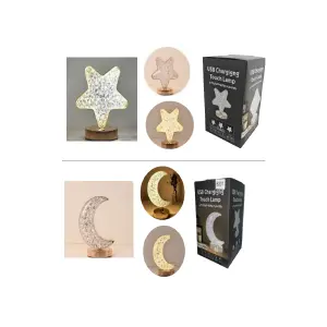Lampara Decorativa de Cristal  Luna ö Es