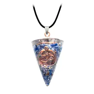 Collar Om Cuarzo Orgonita Sodalita prote