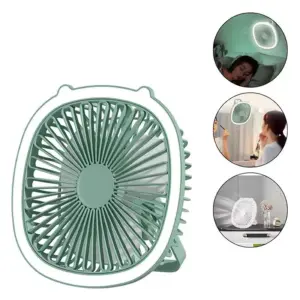 VENTILADOR PORTATIL RECARGABLE USB CON L