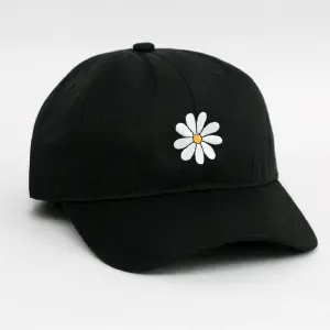 Gorra negra margarita