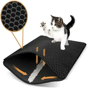 Tapete Recolector de Arena para Gatos: ¡Adiós a la Arena Desparramada! - Tapete Colector de Arena
