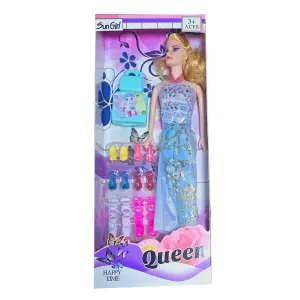 Muñeca Vestido Zapatos Bolsa Moda Fashio