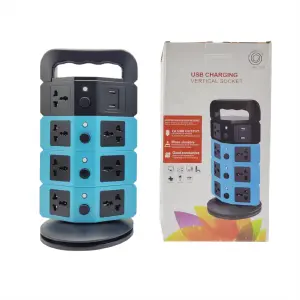 Torre Multitoma Corriente 4 Niveles Usb