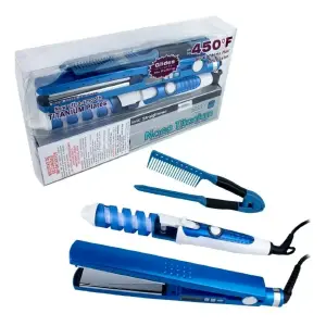 Combo 3En1 Nanotitanium Plancha Cepillo