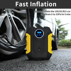 Compresor De Aire Inflador Digital Carro
