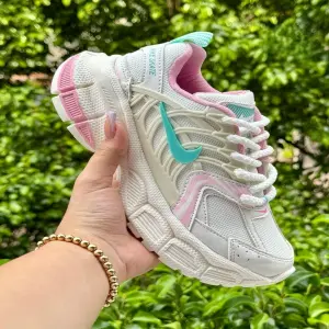 Tenis Nike Skate Araña Beige Rosa Dama