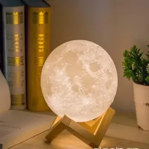 Lámpara Luna 3D de  colores