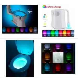 Luz De Inodoro Sensor Movimiento Led 8