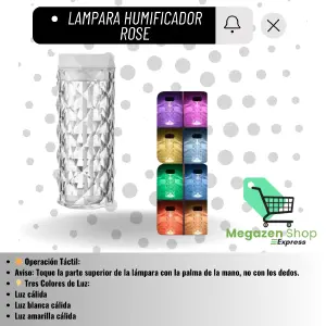 LAMPARA HUMIFICADOR ROSE