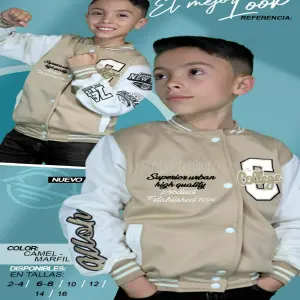 CHAQUETA BEISBOLERA PARA NIÑO