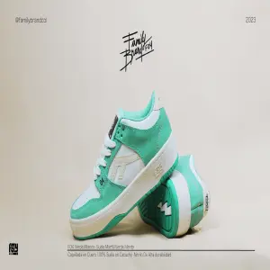 F04 VERDE MENTA - BLANCO