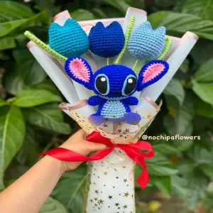 Ramo de stitch a crochet