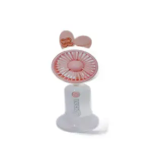 Mini Ventilador Recargable Con Base