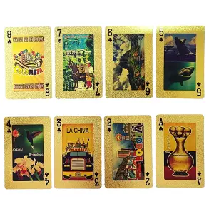 Cartas Baraja De Poker Cartas Dorado