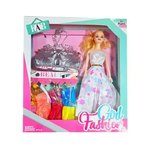 Muñeca Vestidos Bolso Plateado Juguete