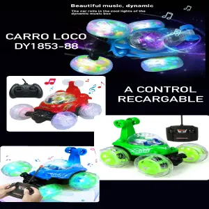 Carro Loco Con  Control Luces y  Sonido