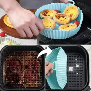 Moldes protectores silicona air fryer x6