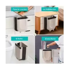 Basurero multiusos plegable colgante