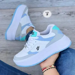 Nike Suela Alta Dama Blanco Azul Bh
