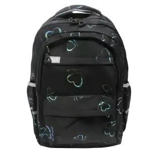 Morral Corazones Multibolsillos Acolchado: ¡Organización y Estilo! - Morral Corazones Multibolsillos Acolchad