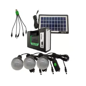 Kit panel solar lampara y radio Liten-10
