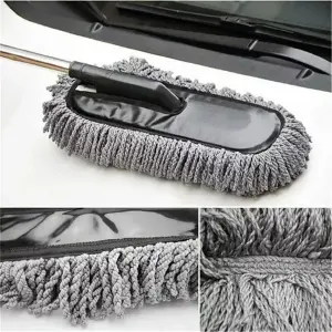 Cepillo microfibra y mopa para carro