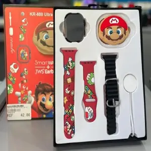 SMARWATCH KR800 ULTRA + AUDIFONOS KIDS