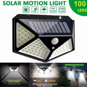 luz Lampara Solar 100 Leds