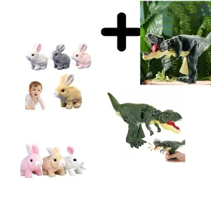 CONEJO ELETRICO + DINOSAURIO ZA ZA