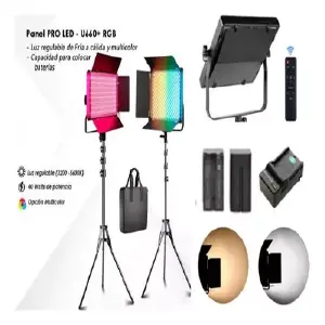 Luz de estudio profesional 660+ RGB