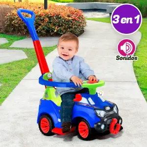 Vehículo Montable 3 En 1 Paseador PF955