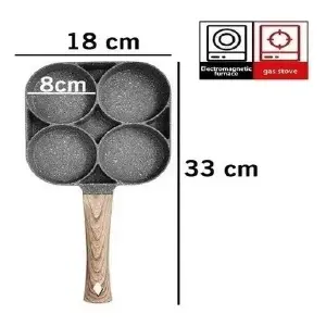 Sartèn 4 Puestos Antiadherente 4 En 1