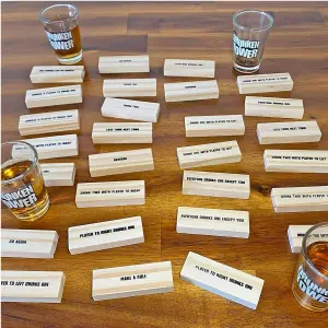 Jenga Juego de Copas Para Beber Drunken