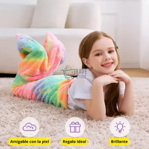 Manta Cobija Para Niños Alumbra Noche