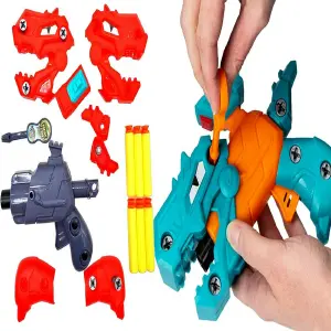 Pistola Dinosaurio Rex Desarmable Lanza