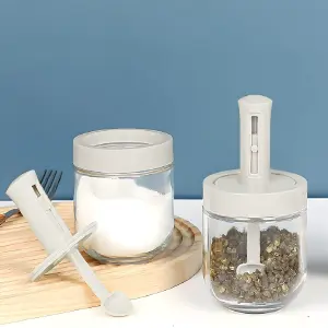 Tarro de condimentos retráctil con cucha