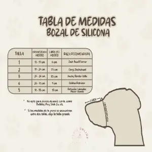 Bozal Silicona Para Perros