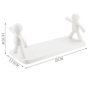 Set X2 Repisa Adhesiva Organizador Baño